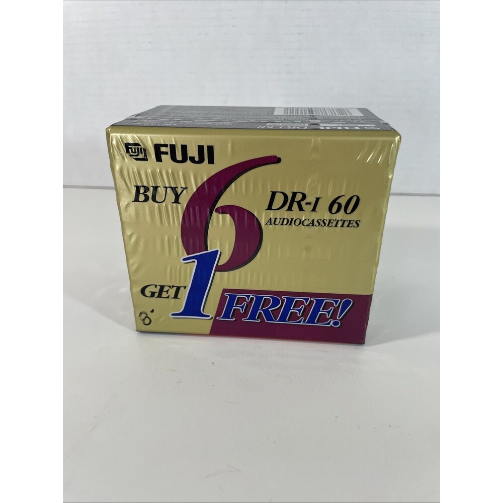 FUJI Audio Cassette Tapes Blank DR-I 60 Minute Normal Bias 7 Pack NEW & Sealed